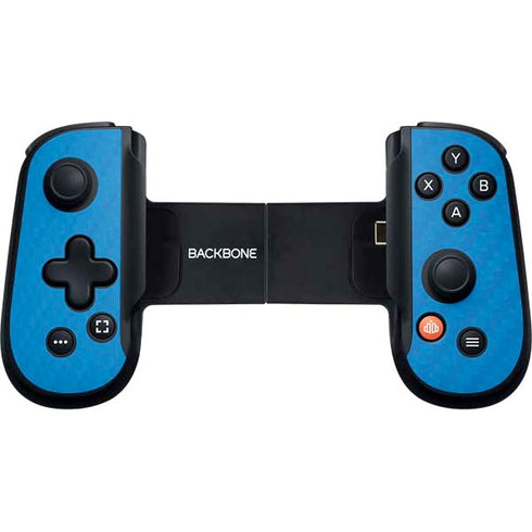 Blue Carbon Fiber Specialty Material Backbone One for iPhone Game Controller Skin