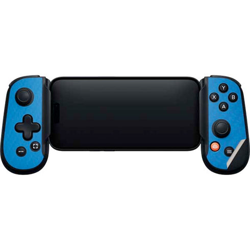 Blue Carbon Fiber Specialty Material Backbone One for iPhone Game Controller Skin