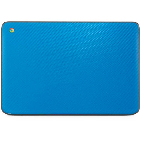 Blue Carbon Fiber Specialty Texture Material HP Chromebook Skin