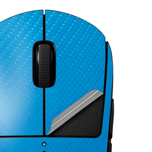 Blue Carbon Fiber Specialty Material G Pro Wireless Gaming Mouse Skin