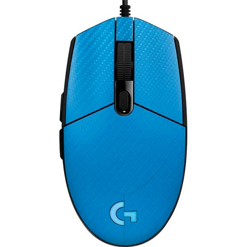 Blue Carbon Fiber Specialty Material G203 Prodigy RGB Wired Gaming Mouse Skin