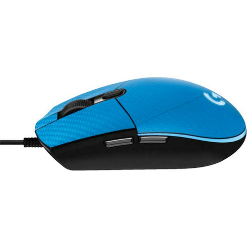 Blue Carbon Fiber Specialty Material G203 Prodigy RGB Wired Gaming Mouse Skin