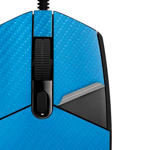 Blue Carbon Fiber Specialty Material G203 Prodigy RGB Wired Gaming Mouse Skin
