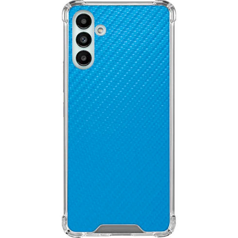 Blue Carbon Fiber Specialty Material Galaxy A13 5G Clear Case