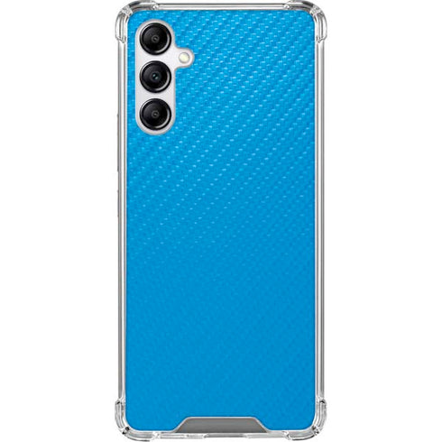 Blue Carbon Fiber Specialty Material Galaxy A14 5G Clear Case