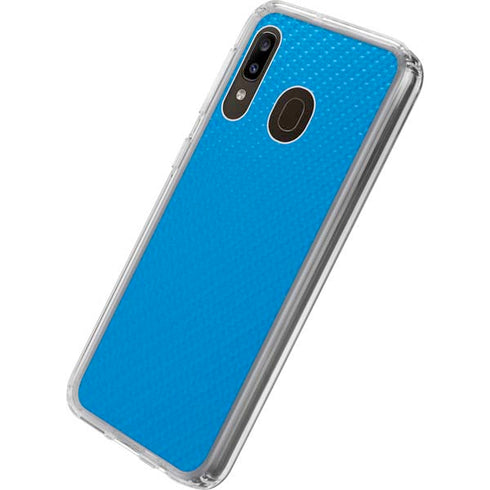 Blue Carbon Fiber Specialty Material Galaxy A20 Clear Case