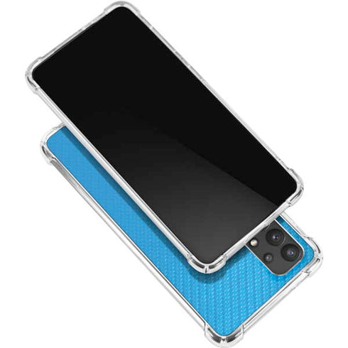 Blue Carbon Fiber Specialty Material Galaxy A32 5G Clear Case