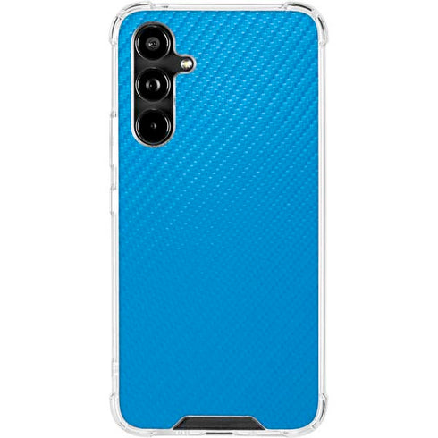 Blue Carbon Fiber Specialty Material Galaxy A54 5G Clear Case