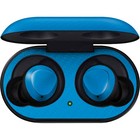 Blue Carbon Fiber Specialty Material Galaxy Buds Skin