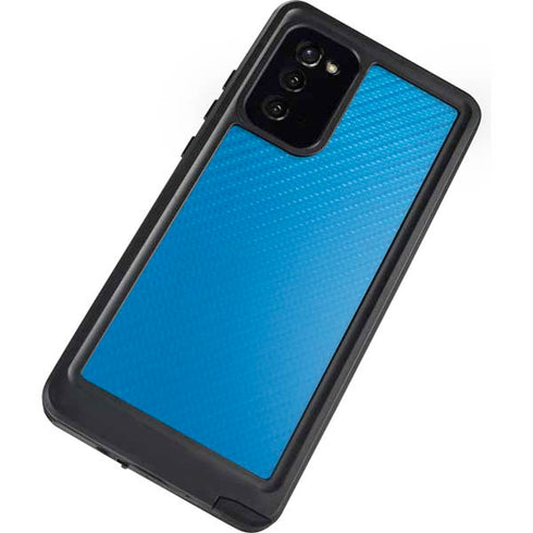 Blue Carbon Fiber Specialty Material Galaxy Note20 5G Waterproof Case