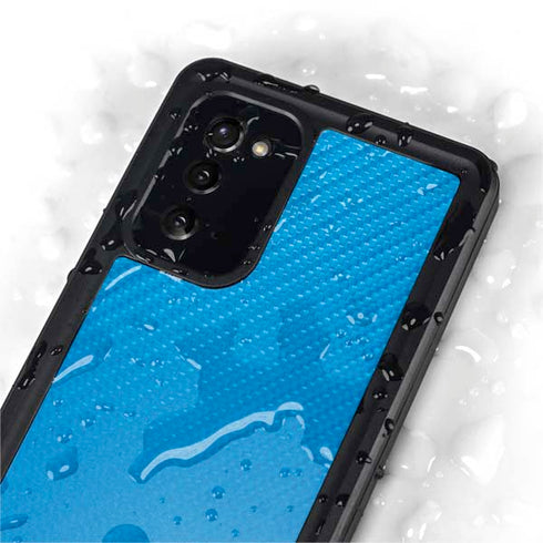 Blue Carbon Fiber Specialty Material Galaxy Note20 5G Waterproof Case