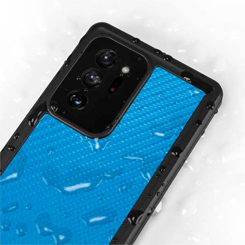 Blue Carbon Fiber Specialty Material Galaxy Note20 Ultra 5G Waterproof Case
