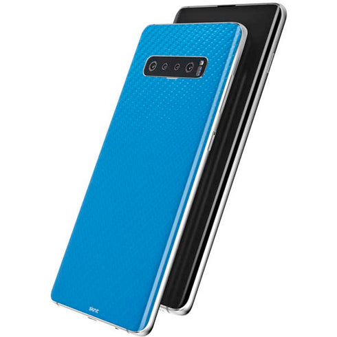 Blue Carbon Fiber Specialty Material Galaxy S10 Plus Skin