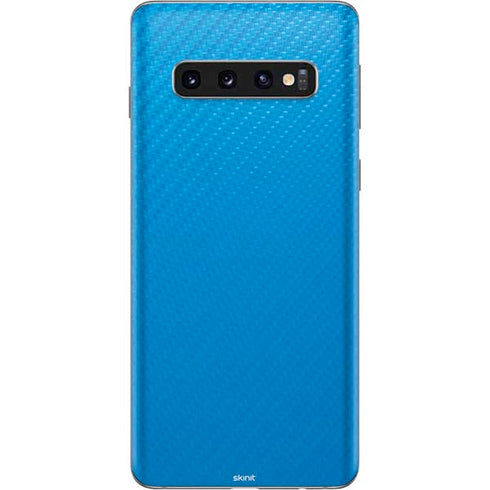 Blue Carbon Fiber Specialty Material Galaxy S10 Skin