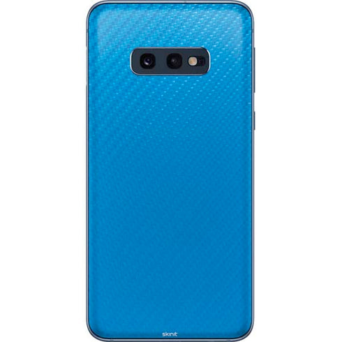 Blue Carbon Fiber Specialty Material Galaxy S10e Skin