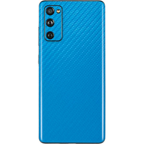 Blue Carbon Fiber Specialty Material Galaxy S20 Fan Edition Skin