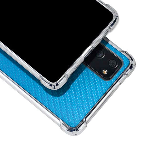 Blue Carbon Fiber Specialty Material Galaxy S20 FE Clear Case