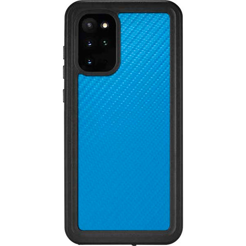 Blue Carbon Fiber Specialty Material Galaxy S20 Plus Waterproof Case