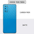 Blue Carbon Fiber Specialty Material Galaxy S20 Skin
