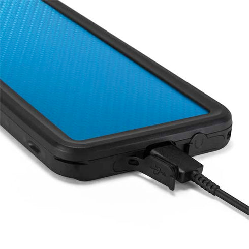 Blue Carbon Fiber Specialty Material Galaxy S20 Waterproof Case