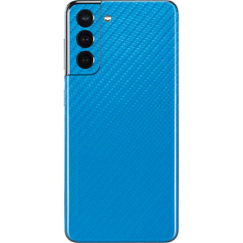 Blue Carbon Fiber Specialty Material Galaxy S21 5G Skin