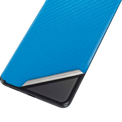 Blue Carbon Fiber Specialty Material Galaxy S21 5G Skin