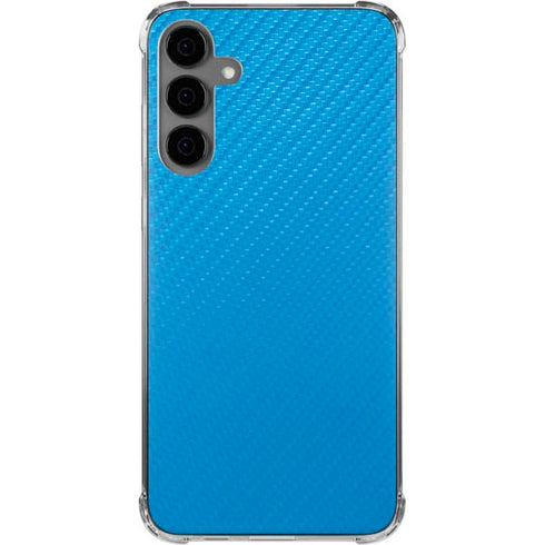 Blue Carbon Fiber Specialty Material Galaxy S24 Plus Clear Case