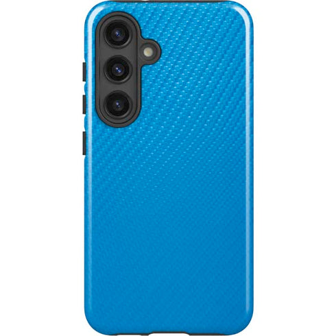 Blue Carbon Fiber Specialty Texture Material Galaxy S24 Plus Impact Case