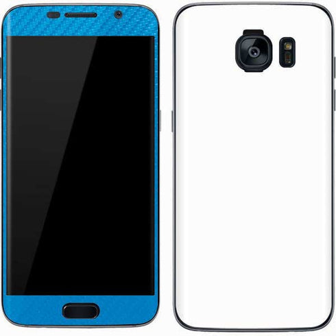 Blue Carbon Fiber Specialty Material Galaxy S7 Skin