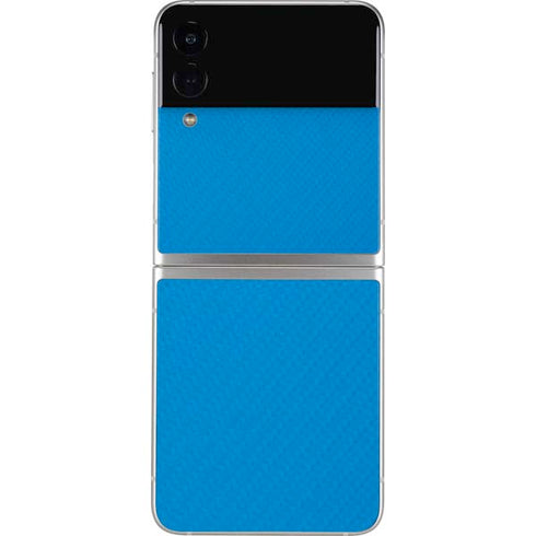 Blue Carbon Fiber Specialty Material Galaxy Z Flip3 5G Skin