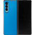 Blue Carbon Fiber Specialty Material Galaxy Z Fold3 5G Skin