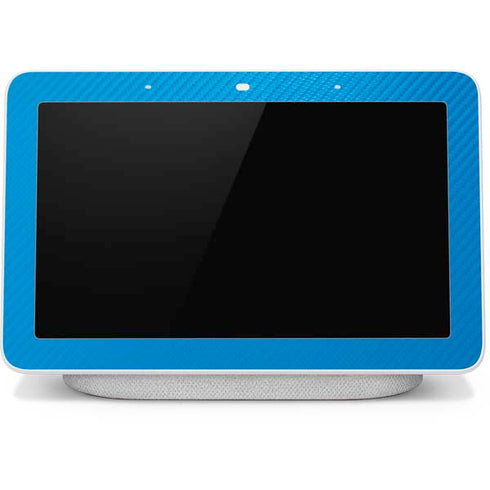 Blue Carbon Fiber Specialty Texture Material Google Home Hub Skin