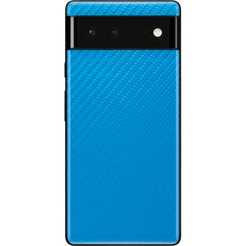 Blue Carbon Fiber Specialty Material Google Pixel 6 Skin