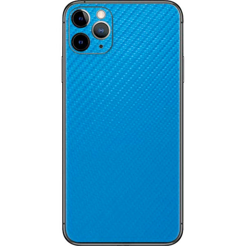 Blue Carbon Fiber Specialty Material iPhone 11 Pro Max Skin