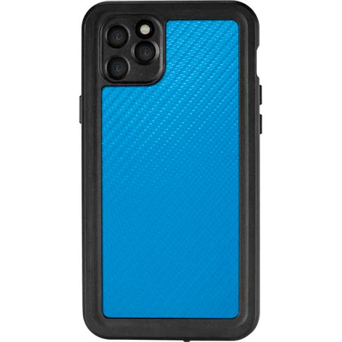 Blue Carbon Fiber Specialty Material iPhone 11 Pro Max Waterproof Case