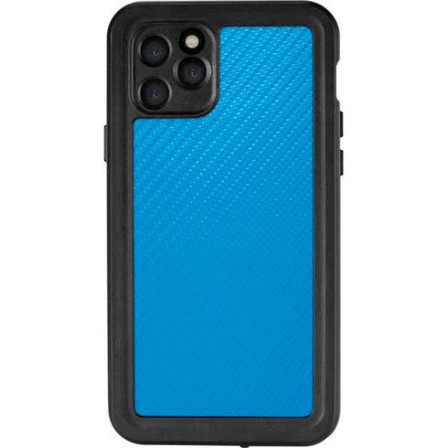 Blue Carbon Fiber Specialty Material iPhone 11 Pro Waterproof Case