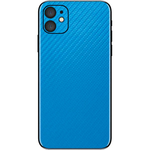 Blue Carbon Fiber Specialty Material iPhone 11 Skin
