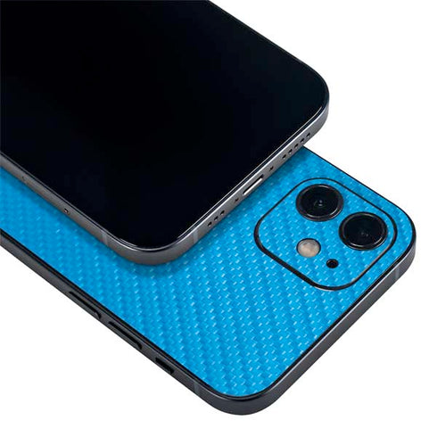 Blue Carbon Fiber Specialty Material iPhone 12 Mini Skin