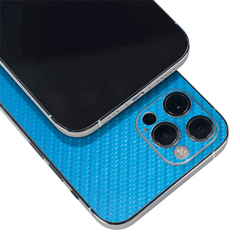 Blue Carbon Fiber Specialty Material iPhone 12 Pro Max Skin