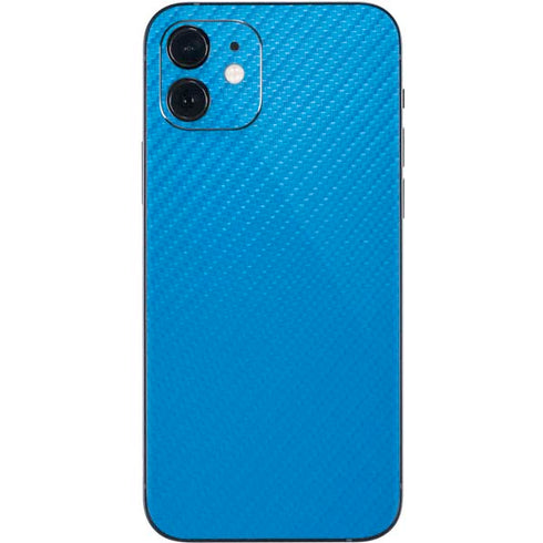 Blue Carbon Fiber Specialty Material iPhone 12 Skin