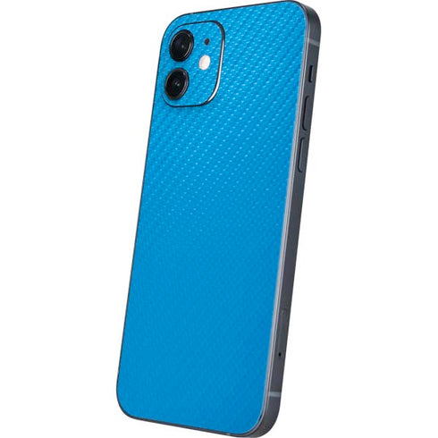 Blue Carbon Fiber Specialty Material iPhone 12 Skin