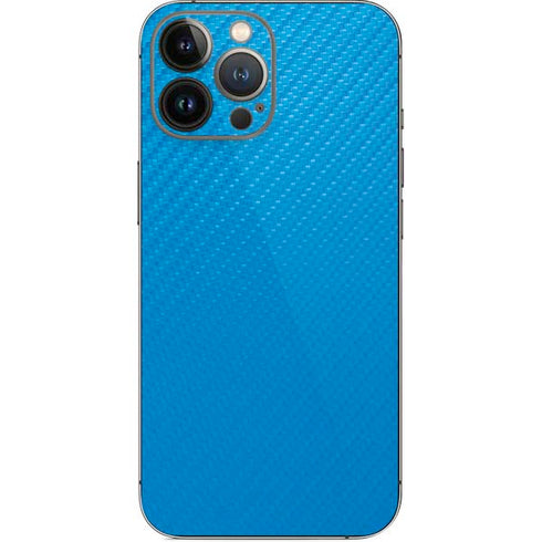 Blue Carbon Fiber Specialty Material iPhone 13 Pro Max Skin
