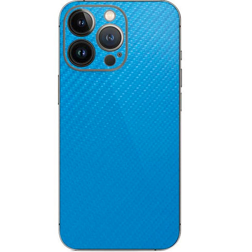 Blue Carbon Fiber Specialty Material iPhone 13 Pro Skin