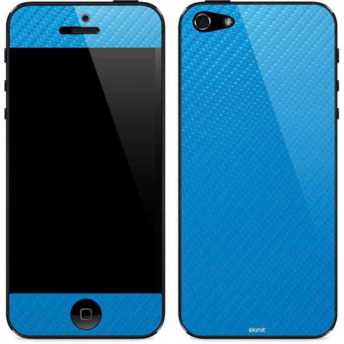 Blue Carbon Fiber Specialty Material iPhone 5/5s/5SE Skin