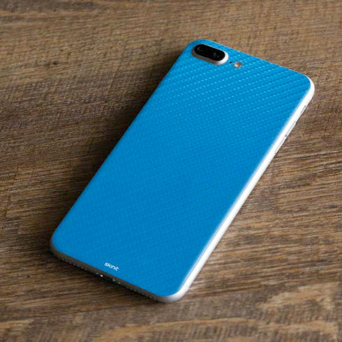 Blue Carbon Fiber Specialty Material iPhone 8 Plus Skin