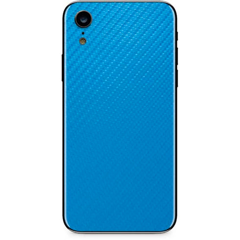 Blue Carbon Fiber Specialty Material iPhone XR Skin