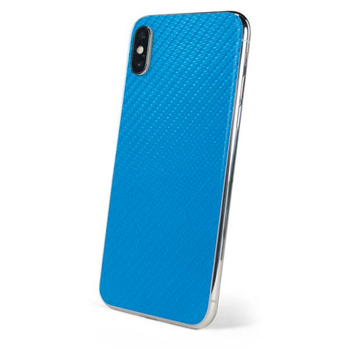 Blue Carbon Fiber Specialty Material iPhone XS Max Skin