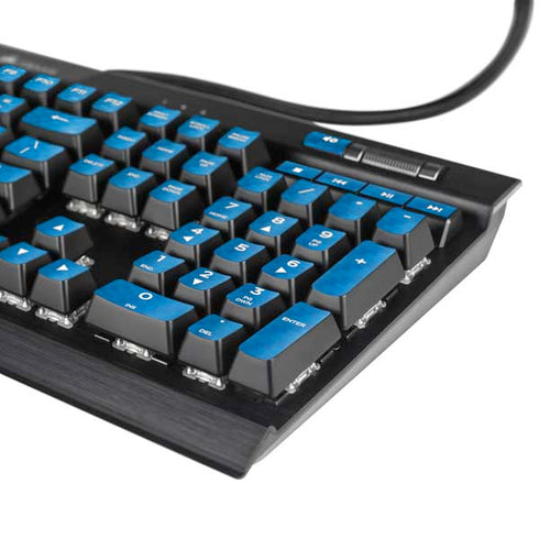 Blue Carbon Fiber Specialty Material K95 RGB PLATINUM Mechanical Gaming Keyboard Skin