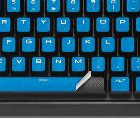 Blue Carbon Fiber Specialty Material K95 RGB PLATINUM Mechanical Gaming Keyboard Skin