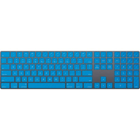 Blue Carbon Fiber Specialty Material Magic Keyboard with Numeric Keypad Skin